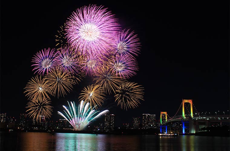 お台場レインボー花火
